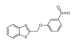 2-[(3-nitrophenoxy)methyl]-1,3-benzothiazole结构式