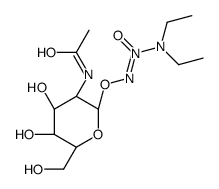 (Z)-[(2S,4R,5S)-3-acetamido-4,5-dihydroxy-6-(hydroxymethyl)oxan-2-yl]oxyimino-(diethylamino)-oxidoazanium Structure