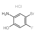 5-溴-4-氟-2-羟基-苯胺盐酸盐结构式