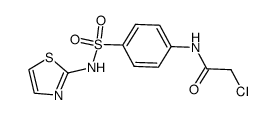 2-氯-N-{4-[(1,3-噻唑-2-氨基)磺酰基]苯基}乙酰胺结构式