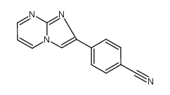 4-咪唑并[1,2-a]吡啶-2-苯甲腈结构式
