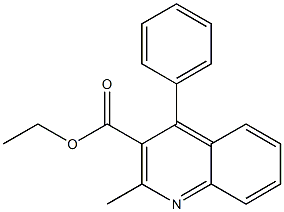 ETHYL 2-METHYL-4-PHENYLQUINOLINE-3-CARBOXYLATE结构式