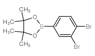 2-(3,4-二溴苯基)-4,4,5,5-四甲基-1,3,2-二氧硼杂环戊烷结构式