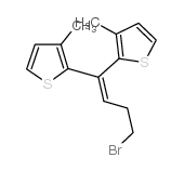 2,2'-(4-溴-1-亚丁烯基)双[3-甲基噻吩]结构式