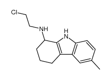 N-(2-chloroethyl)-6-methyl-2,3,4,9-tetrahydro-1H-carbazol-1-amine结构式