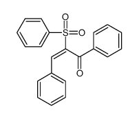 2-(benzenesulfonyl)-1,3-diphenylprop-2-en-1-one结构式
