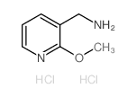 (2-甲氧基吡啶-3-基)甲胺二盐酸结构式