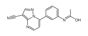 N-[3-(3-Cyanopyrazolo[1,5-a]pyrimidin-7-yl)phenyl]acetamide Structure
