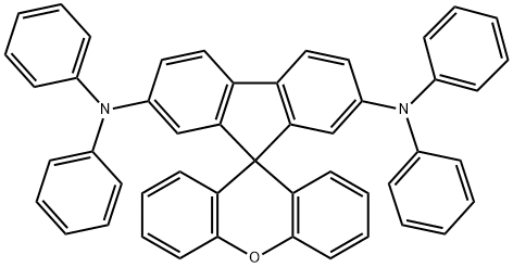 N2,N2,N7,N7-tetraphenylspiro[fluorene-9,9'-xanthene]-2,7-diamine Structure