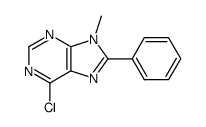 6-chloro-9-methyl-8-phenyl-9H-purine Structure