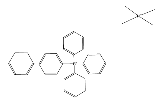 tetramethylammonium (p-biphenylyl)triphenylborate结构式
