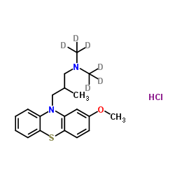 (±)-Levomepromazine-d6 hydrochloride结构式