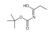 Carbamic acid, (1-oxopropyl)-, 1,1-dimethylethyl ester (9CI)结构式