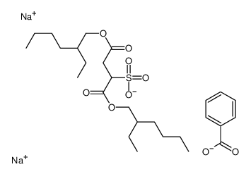 disodium,1,4-bis(2-ethylhexoxy)-1,4-dioxobutane-2-sulfonate,benzoate Structure