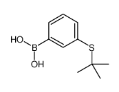 3-(叔丁基硫代)苯硼酸结构式