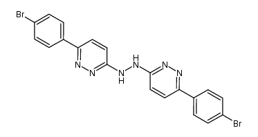 1,2-bis(6-(4-bromophenyl)pyridazin-3-yl)hydrazine结构式