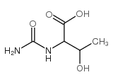 3-hydroxy-2-ureido-butyric acid structure