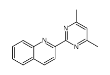 2-(4,6-dimethylpyrimidin-2-yl)quinoline Structure