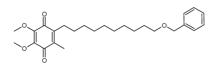 2,3-dimethoxy-6-methyl-5-benzyloxydecyl-p-benzoquinone Structure