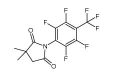 3,3-dimethyl-1-(2,3,5,6-tetrafluoro-4-(trifluoromethyl)phenyl)pyrrolidine-2,5-dione结构式