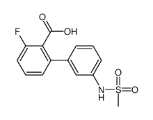 2-fluoro-6-[3-(methanesulfonamido)phenyl]benzoic acid Structure