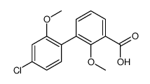 3-(4-chloro-2-methoxyphenyl)-2-methoxybenzoic acid Structure