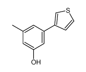 3-methyl-5-thiophen-3-ylphenol Structure