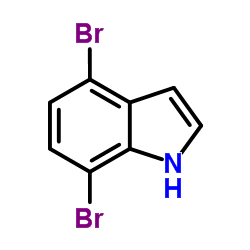 4,7-二溴-1H-吲哚结构式