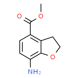 7-氨基-2,3-二氢苯并呋喃-4-羧酸甲酯结构式