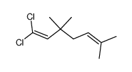 1,1-dichloro-3,3,6-trimethyl-1,5-heptadiene Structure