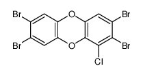 2,3,7,8-tetrabromo-1-chlorodibenzo-p-dioxin Structure