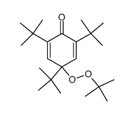 2,4,6-tri-tert-butyl-4-tert-butylperoxy-cyclohexa-2,5-dienone Structure