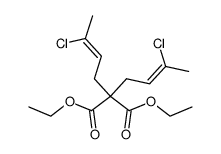 bis-(3-chloro-but-2-enyl)-malonic acid diethyl ester结构式