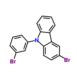 3-Bromo-9-(3-bromophenyl)-9H-carbazole Structure