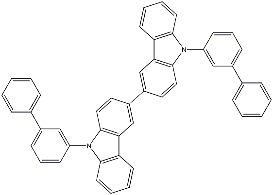 9,9'-Bis([1,1'-biphenyl]-3-yl)-3,3'-bi-9H-carbazole structure