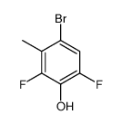 4-bromo-2,6-difluoro-3-methylphenol structure