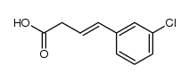 (E)-4-(3-chlorophenyl)but-3-enoic acid结构式
