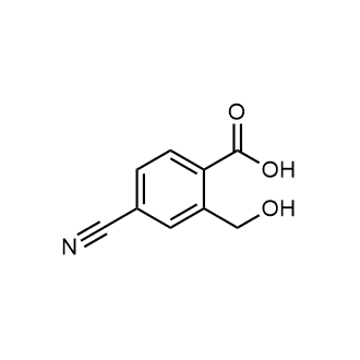 4-氰基-2-(羟甲基)苯甲酸结构式