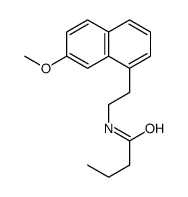 N-[2-(7-methoxynaphthalen-1-yl)ethyl]butanamide结构式