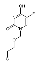 1-((2-chloroethoxy)methyl)-5-fluorouracil结构式