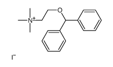 2-benzhydryloxyethyl(trimethyl)azanium,iodide Structure