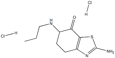 2-amino-6-(propylamino)-4,5,6,7-tetrahydro-1,3-benzothiazol-7-one dihcl Structure