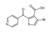 4-bromo-2-(pyridine-4-carbonyl)thiophene-3-carboxylic acid Structure