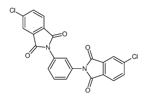 2,2'-benzene-1,3-diylbis(5-chloro-1H-isoindole-1,3(2H)-dione)结构式
