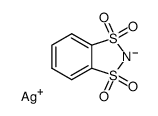 silver(I)-1,1,3,3-tetraoxo-1,3,2-benzodithialide Structure