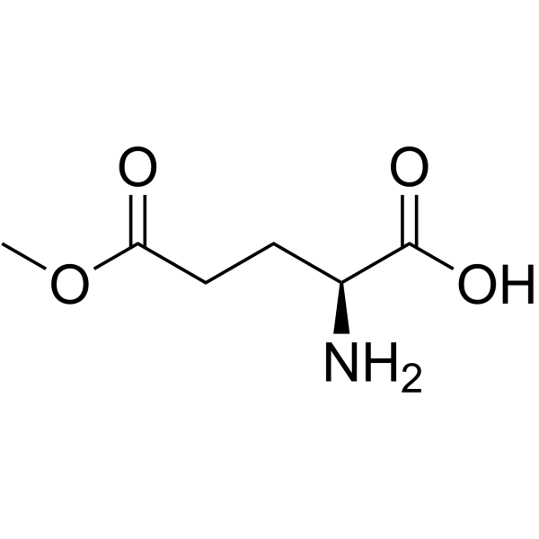 L-谷氨酸-5-甲酯结构式