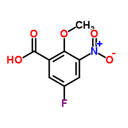 5-Fluoro-2-methoxy-3-nitrobenzoic acid结构式