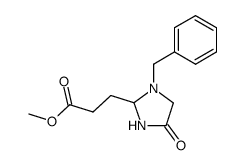 methyl 1-benzyl-4-oxo-2-imidazolidinepropanoate结构式