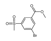 methyl 3-bromo-5-methylsulfonylbenzoate Structure