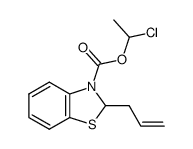 2-allyl-3-((1-chloroethoxy)carbonyl)benzothiazoline Structure